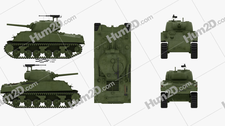 M4A2 Sherman PNG Clipart