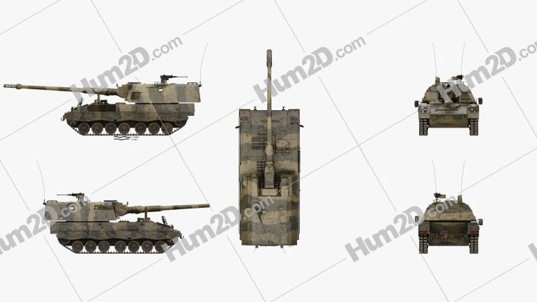Panzerhaubitze 2000 PNG Clipart