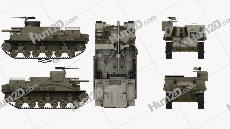 M7 Priest PNG Clipart