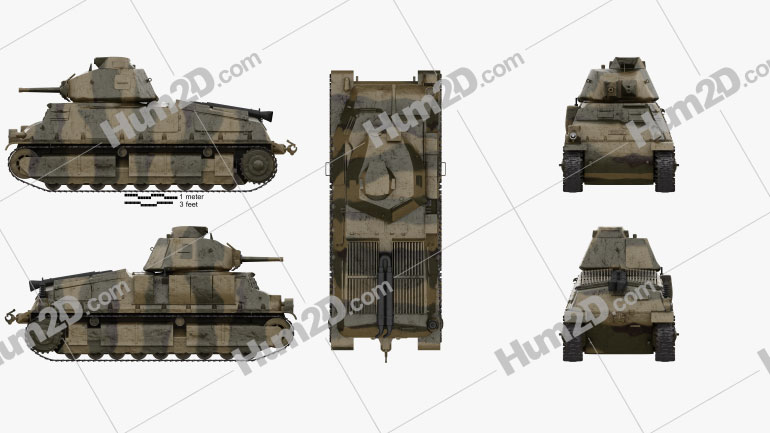Somua S35 Cavalry Tank PNG Clipart