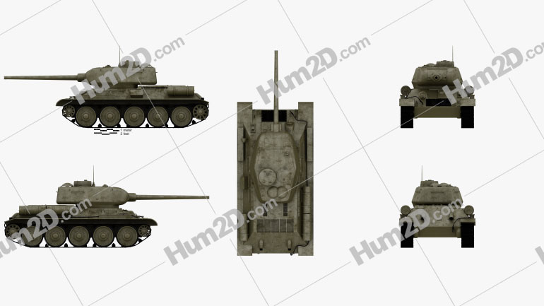 T-34-85 Blueprint