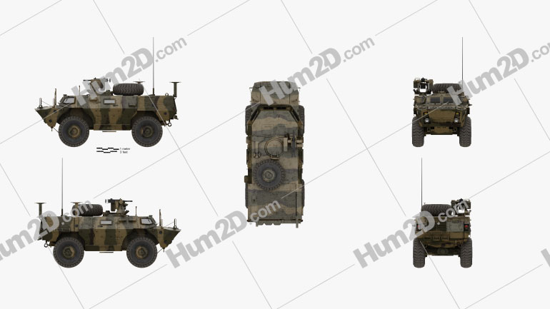 Textron Tactical Armoured Patrol Vehicle Blueprint