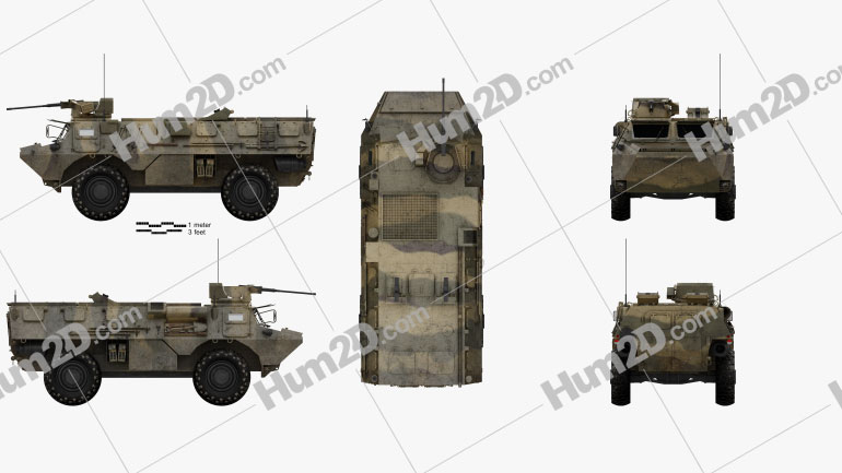 VAB Armoured Personnel Carrier Blueprint
