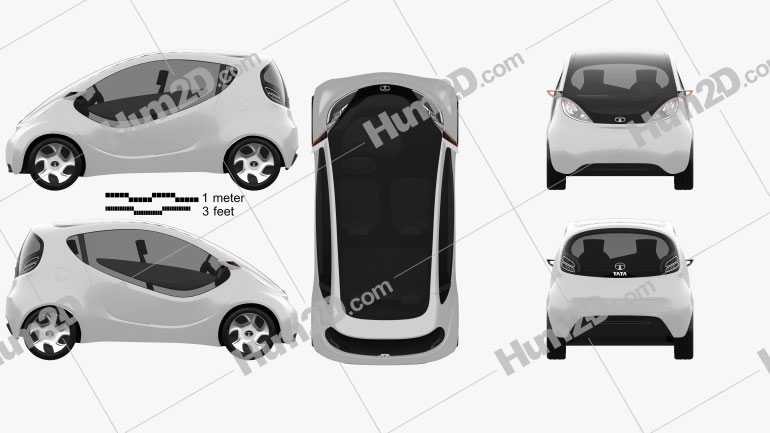 Tata Pixel 2011 car clipart