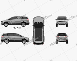 Tata Hexa 2016 car clipart