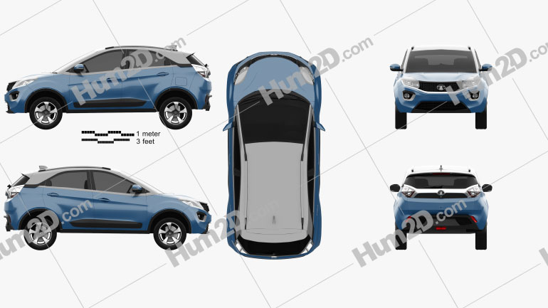 Tata Nexon 2016 car clipart