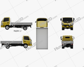 Tata Ultra 714 Flatbed Truck 2012 clipart