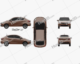 Tata Tigor 2017 car clipart