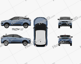 Tata Nexon EV 2020 car clipart