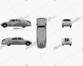 Tatra 77a 1937 car clipart