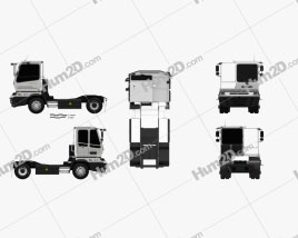 Terberg YT202-EV BMW Factory Caminhão trator 2015 clipart