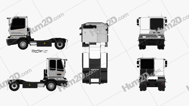 Terberg YT202-EV BMW Factory Sattelzug 2015 clipart