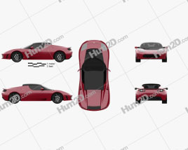 Tesla Roadster 2011 car clipart