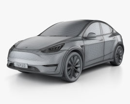 Tesla Model Y 2024 car clipart