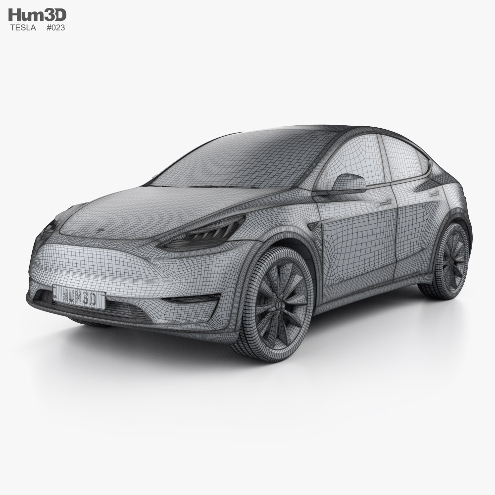 Tesla Model Y 2024 car clipart