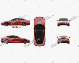 Tesla Model S Plaid 2021 car clipart