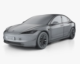 Tesla Model 3 Performance 2024 car clipart