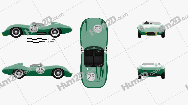 Tojeiro Climax 1958 car clipart