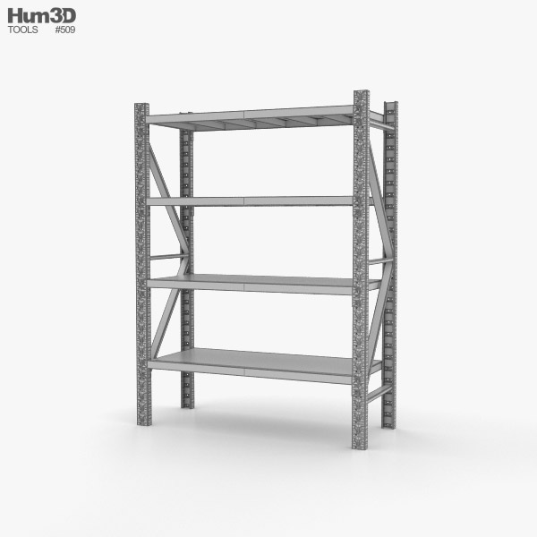 Warehouse Pallet Rack 3D model