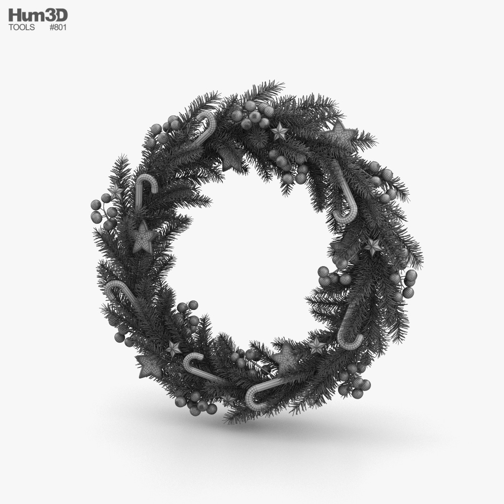 Christmas Wreath 3D model