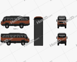 Torsus Praetorian Bus 2018 clipart