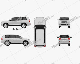 Toyota Land Cruiser 2010 car clipart