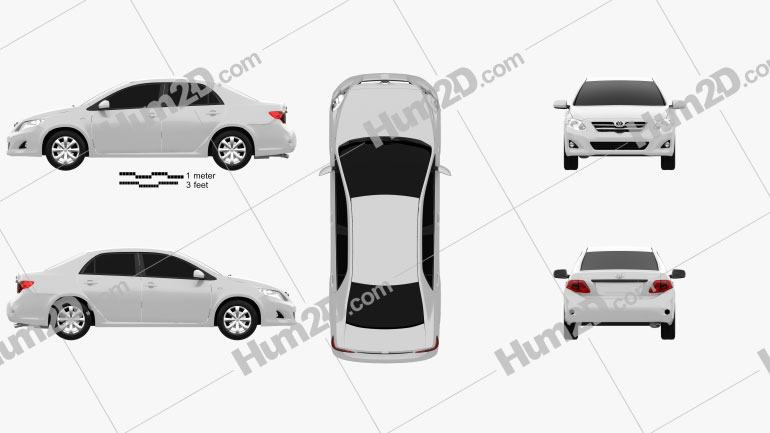 Toyota Corolla 2010 PNG Clipart