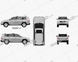 Toyota Highlander 2011 car clipart