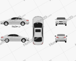 Toyota Camry 2010 with HQ Interior car clipart