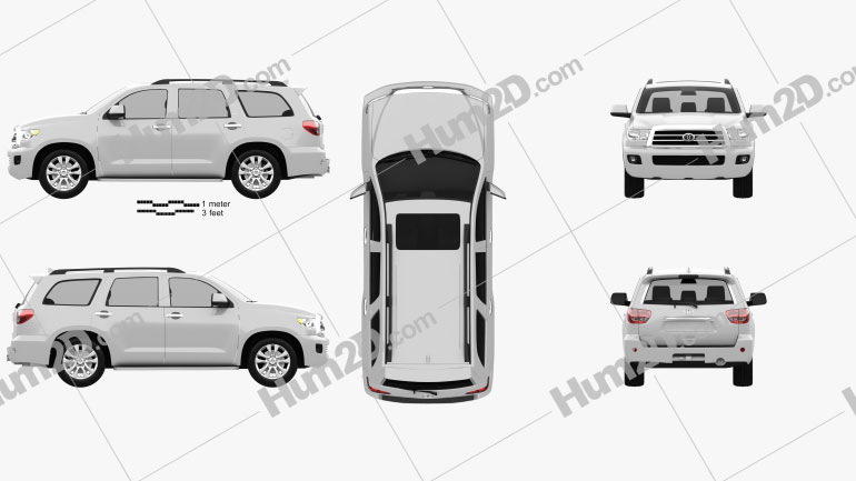 Toyota Sequoia 2011 car clipart