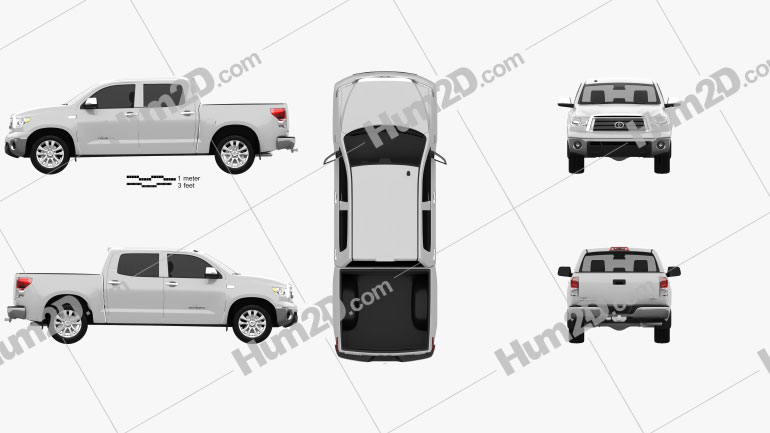 Toyota Tundra Crew Max 2011 car clipart