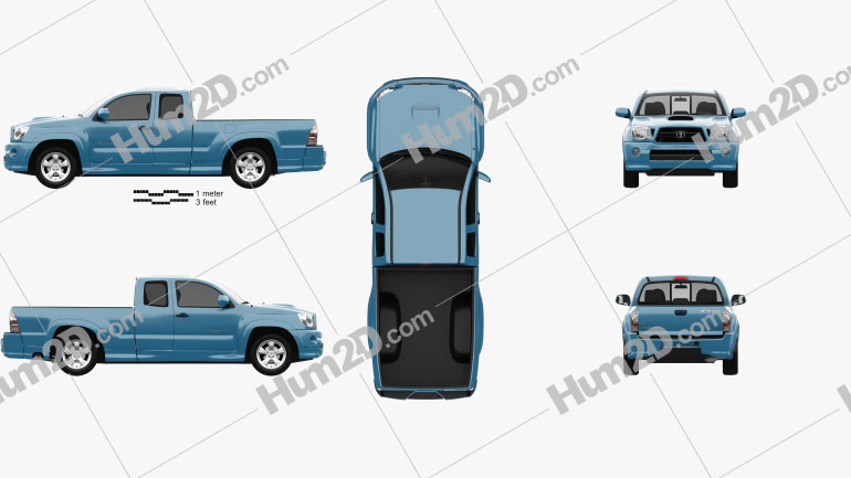 Toyota Tacoma XRunner 2011 car clipart