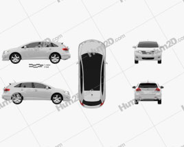 Toyota Venza 2011 car clipart