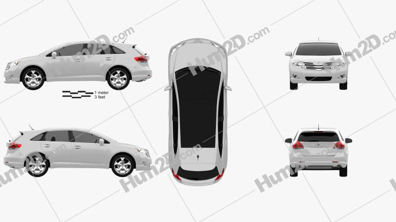 Toyota Venza 2011 Clipart Bild