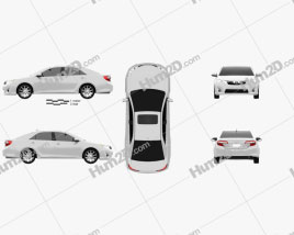 Toyota Camry 2012 US Version car clipart