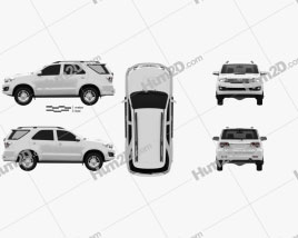 Toyota Fortuner 2012 car clipart