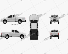 Toyota Hilux Cabina extra 2012 car clipart