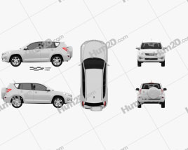 Toyota Rav4 European (Vanguard) 2012 car clipart