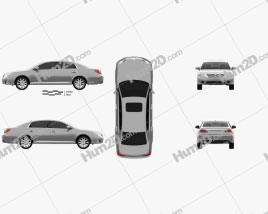 Toyota Avalon 2012 car clipart