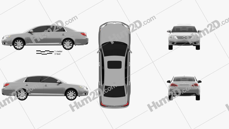 Toyota Avalon 2012 car clipart