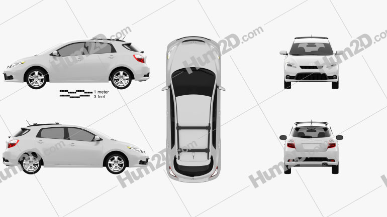 Toyota Matrix (Voltz) 2011 car clipart