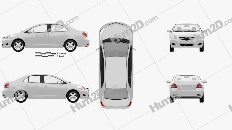 Toyota Yaris sedan (Vios, Belta) 2011 PNG Clipart