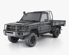 Toyota Land Cruiser (J70) Pickup GXL 2013 car clipart