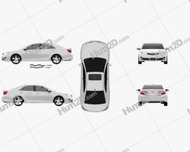 Toyota Camry US SE 2012 car clipart