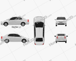 Toyota Etios 2012 car clipart