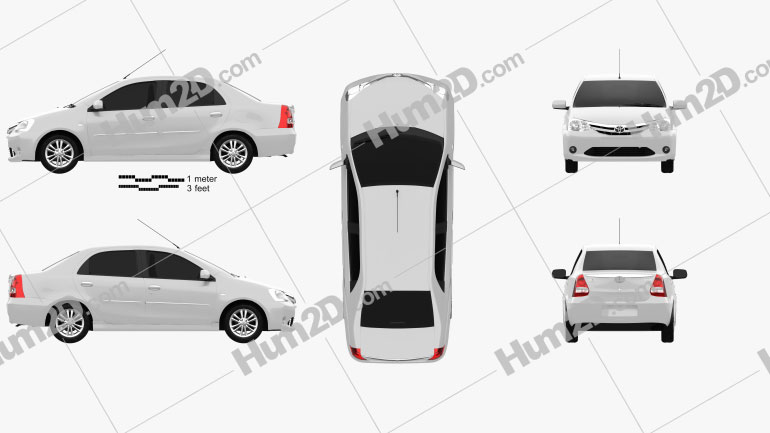 Toyota Etios 2012 PNG Clipart