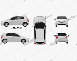 Toyota Etios Liva 2012 car clipart