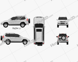 Toyota Land Cruiser Prado (120) 5-door 2009 car clipart