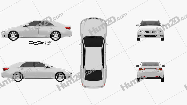 Toyota Mark X 2012 PNG Clipart