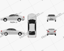 Toyota Camry (XV30) 2004 car clipart